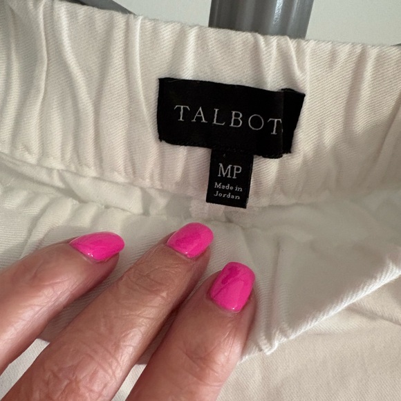Talbots white crop pants- size MP! - Picture 4 of 4